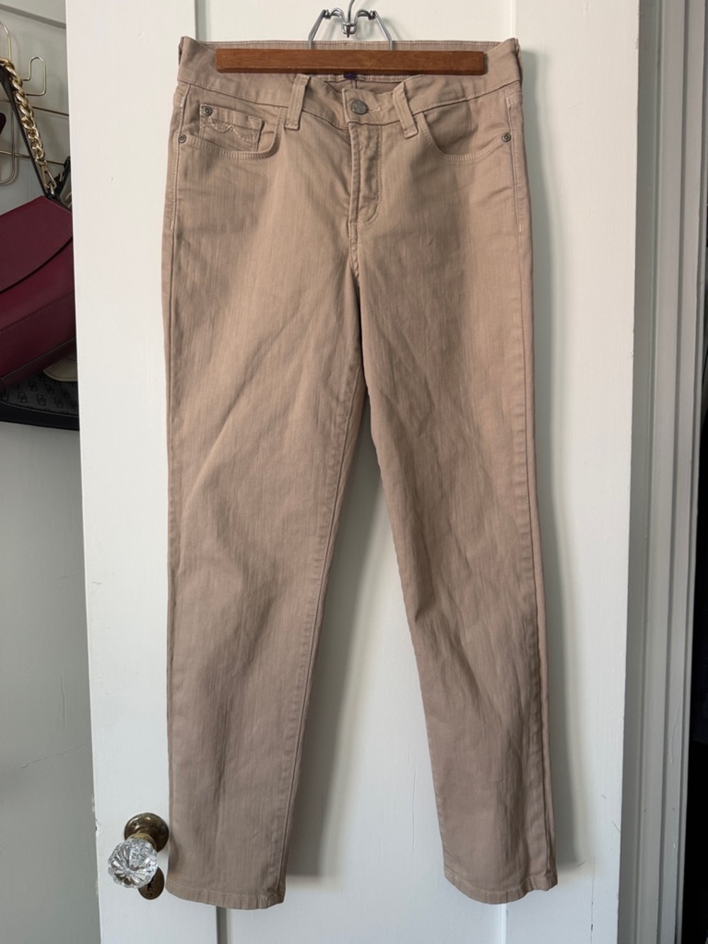NYDJ beige cream ankle pants Size 2